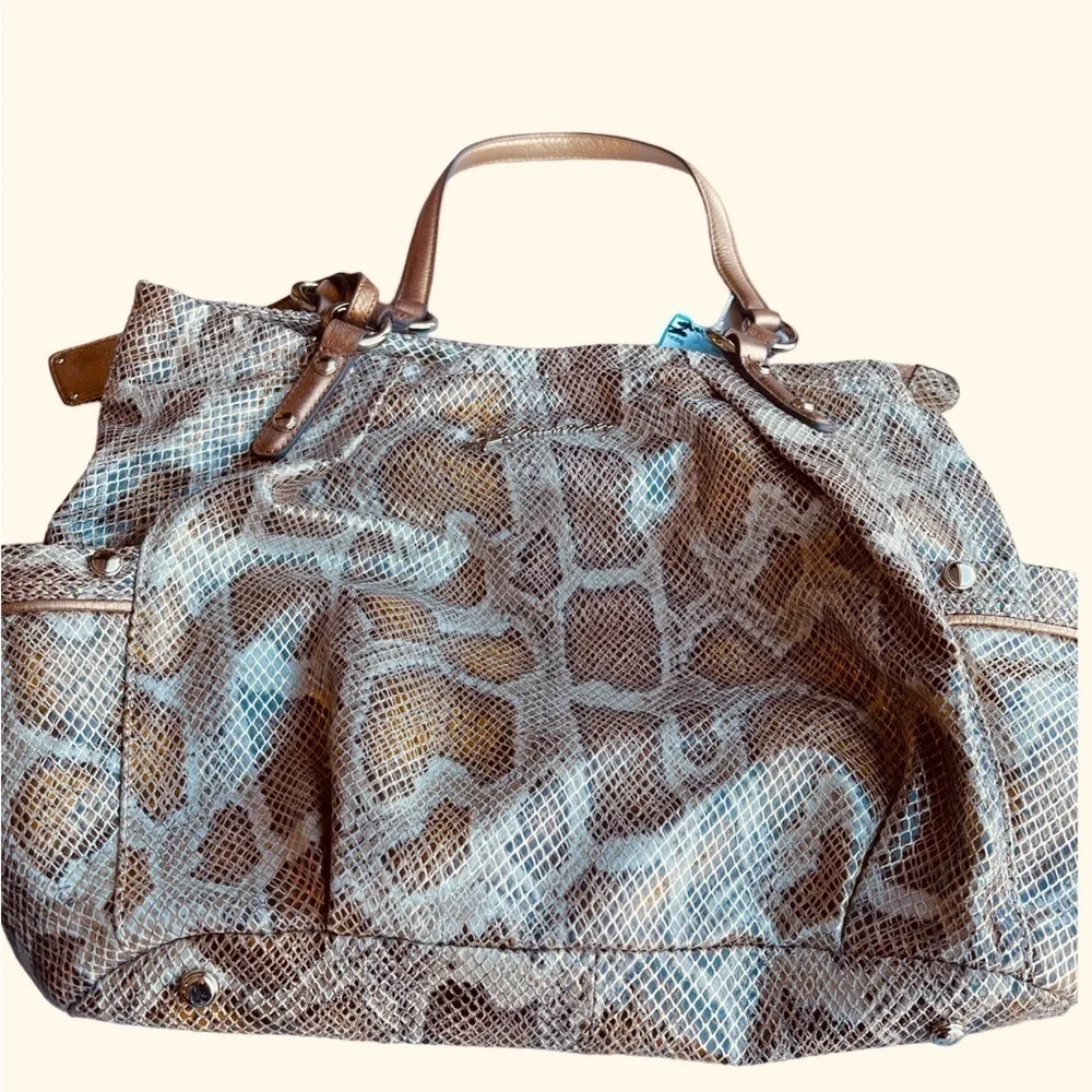 B. Makowsky Snakeskin Hobo Bag
